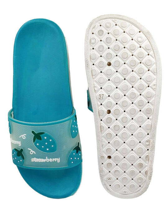 Shop Women's Blue Strawberry Slippers & Flip Flops-Design