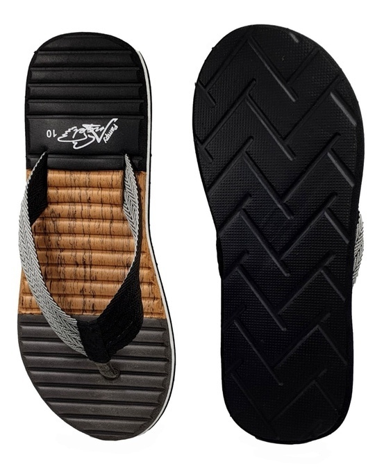 Shop V Tricolor Grey Slipper Flipflops Slides For Men-Design