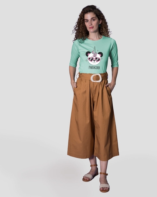 Shop Pandacorn Round Neck 3/4th Sleeve T-Shirt-Design