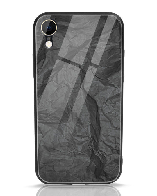 Shop Paper Crush iPhone XR Glass Mobile Cover-Front