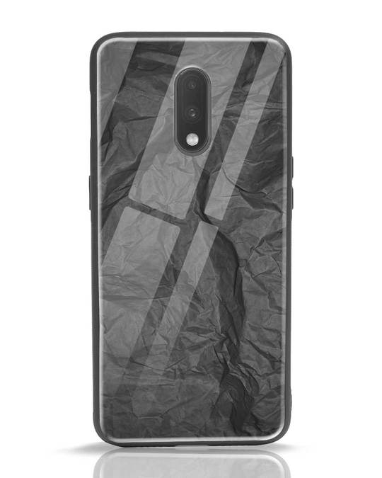 Shop Paper Crush OnePlus 7 Glass Mobile Cover-Front