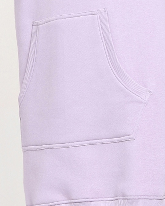 Shop Pastel Lilac Fashion Sweatshirt Hoodie Dress