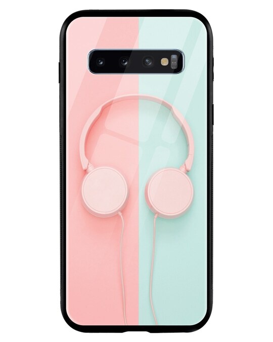 Shop Pastel Headphones Samsung Galaxy S10 Mobile Cover-Front