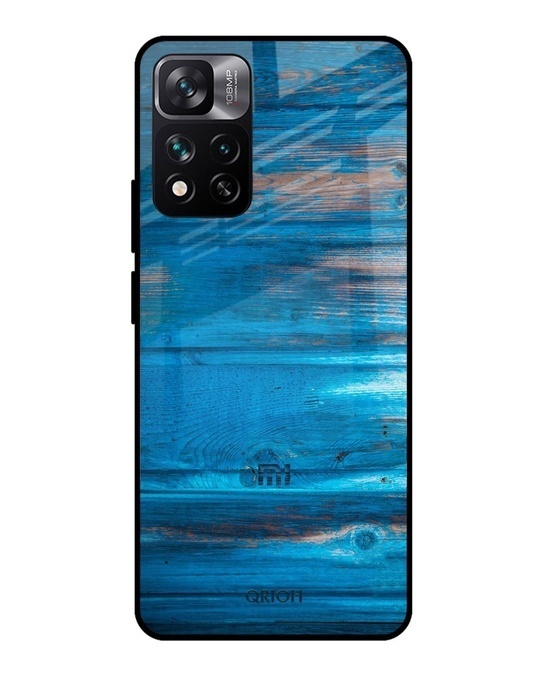 Shop Patina Finish Printed Premium Glass Cover for Mi 11i HyperCharge (Shockproof, Light Weight)-Back