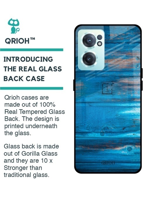 Shop Patina Finish Printed Premium Glass Cover for OnePlus Nord CE 2 5G (Shock Proof, Lightweight)-Back