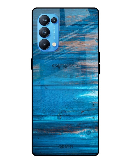 Shop Patina Finish Printed Premium Glass Cover for Oppo Reno 5 Pro (Shock Proof, Lightweight)-Front