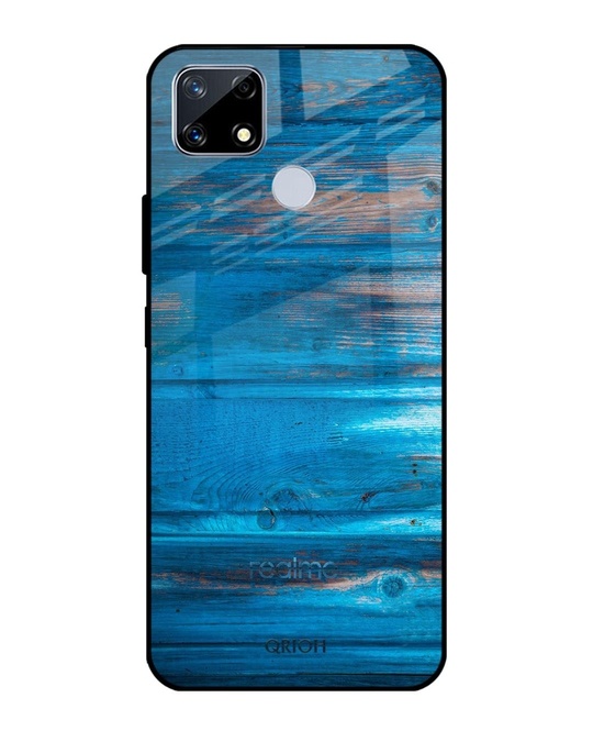 Shop Patina Finish Printed Premium Glass Cover for Realme C25 (Shock Proof, Lightweight)-Front
