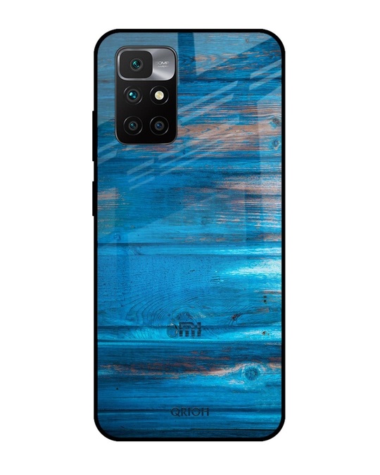 Shop Patina Finish Printed Premium Glass Cover for Redmi 10 Prime (Shock Proof, Lightweight)-Front