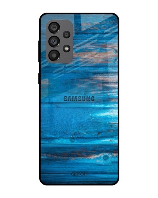 Shop Patina Finish Printed Premium Glass Cover for Samsung Galaxy A73 5G (Shockproof, Light Weight)-Front