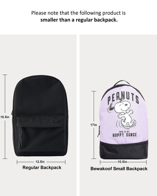 Shop Peanuts - Happy Dance Printed Small Backpack