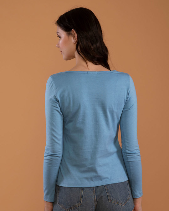 Shop Peek-a-minni Scoop Neck Full Sleeve T-Shirt-Design