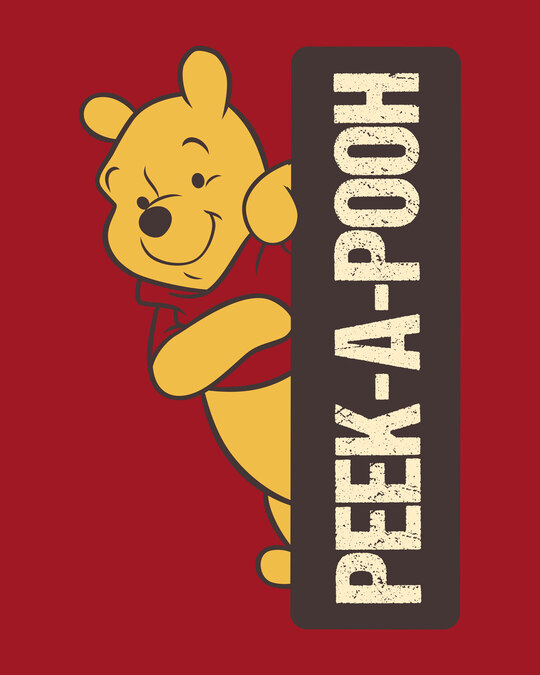 peeking pooh