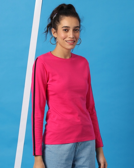 Shop Peppy Pink Full Sleeve T-Shirt-Back