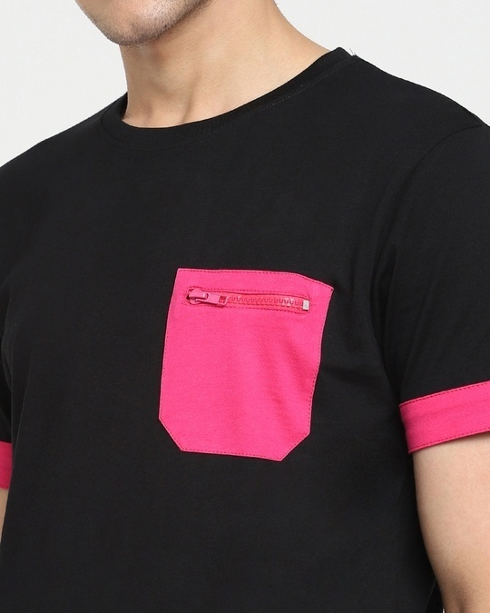 Shop Peppy Pink Pocket T-Shirt