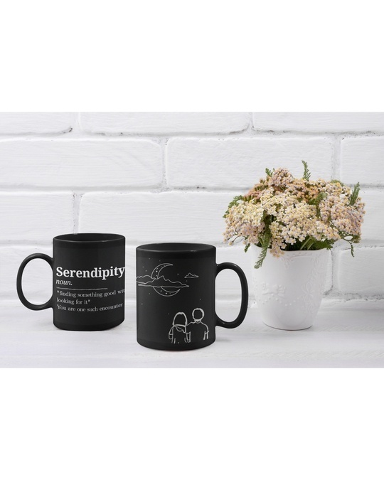 Shop Romantic Serendipity Ceramic Mug,  (320ml, Sky Blue , Single Piece)