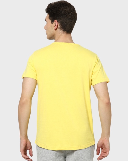 Shop Pineapple Yellow Half Sleeve Henley T-Shirt-Design