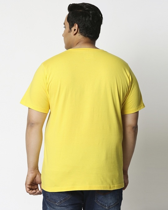 Shop Pineapple Yellow Half Sleeve Plus Size T-Shirt-Design