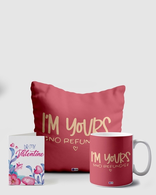 Shop Pink I'm Yours Printed Valentine Gift Combo-Front