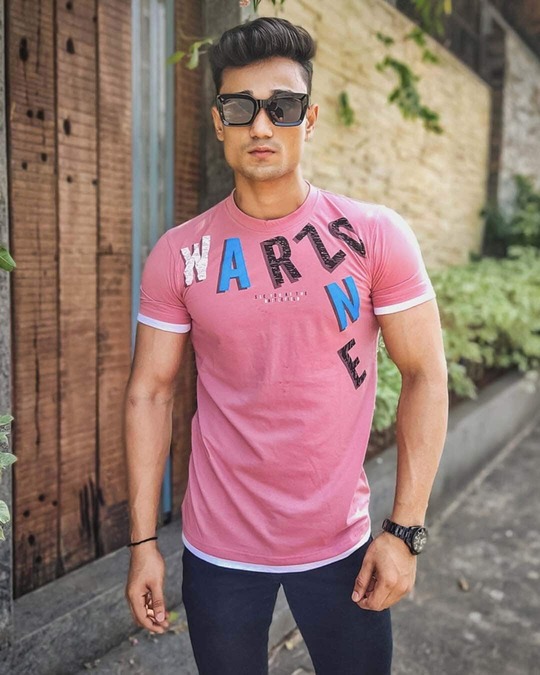 Shop Pink Warzone Printed Half Sleeves T-Shirt