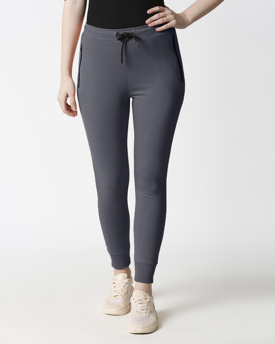 Shop Women Jogger Pants With Zipper-Back