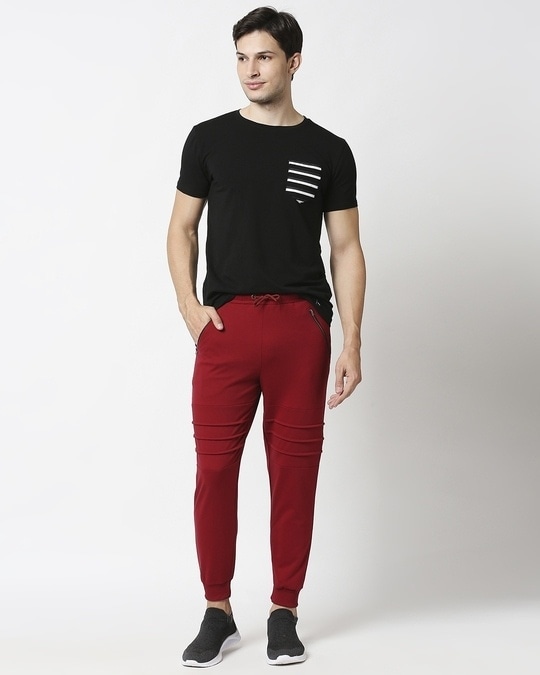 mens zipper joggers