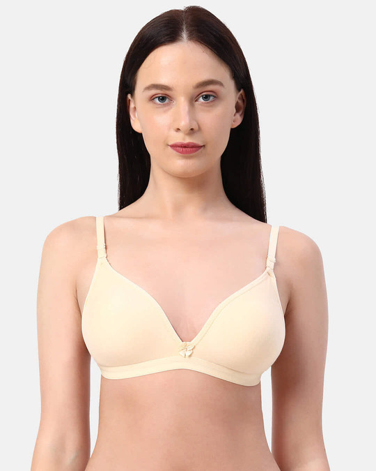 Buy Planet Inner Non Padded Non Wired Backless Plunge Bra In Beige