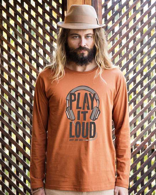 Shop Play It Loud Full Sleeve T-Shirt-Front