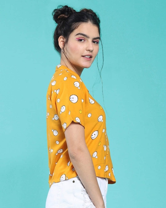 Shop Women's Popcorn Yellow Shirt-Design