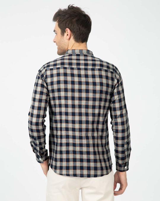 Buy Porpoise Grey Checked Shirt for Men grey Online at Bewakoof