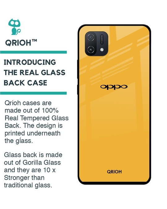 Shop Premium Glass Cover for Oppo A16K (Shockproof, Light Weight)-Back