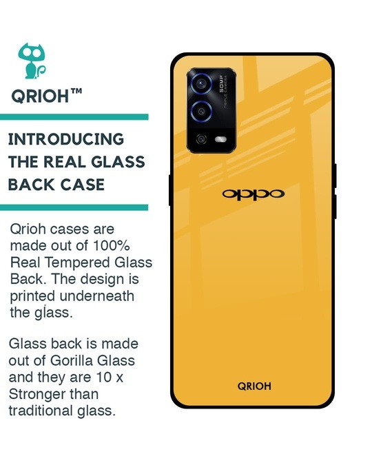 Shop Premium Glass Cover for Oppo A55 (Shock Proof, Lightweight)-Back