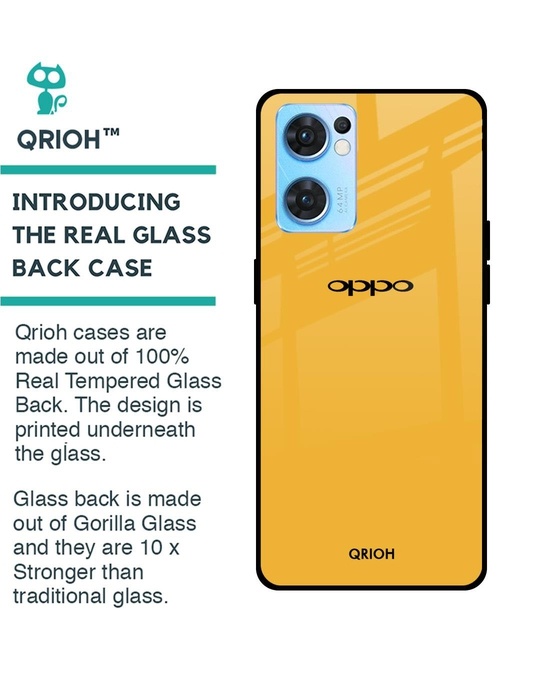 Shop Premium Glass Cover for Oppo Reno 7 5G (Shock Proof, Lightweight)-Back