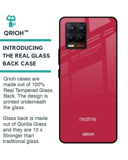 Shop Premium Glass Cover for Realme 8 (Shock Proof, Lightweight)-Back
