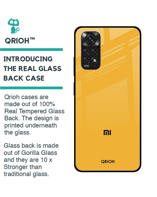 Shop Premium Glass Cover for Redmi Note 11S (Shock Proof, Lightweight)-Back