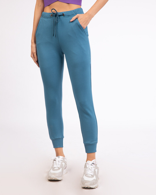 plain blue joggers