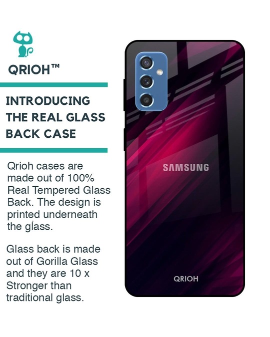 Shop Razor Printed Premium Glass Cover for Samsung Galaxy M52 5G (Shock Proof, Lightweight)-Back