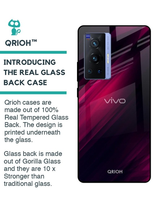 Shop Razor Printed Premium Glass Cover for Vivo X70 Pro (Shock Proof, Lightweight)-Back