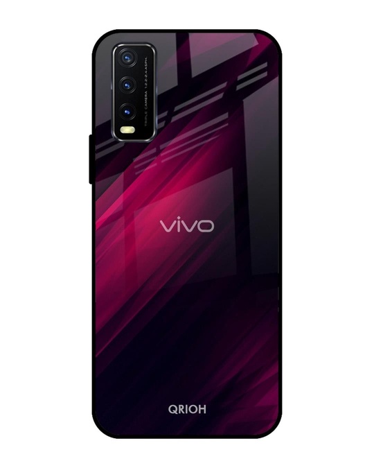 Shop Razor Printed Premium Glass Cover for Vivo Y20 (Shock Proof, Lightweight)-Front
