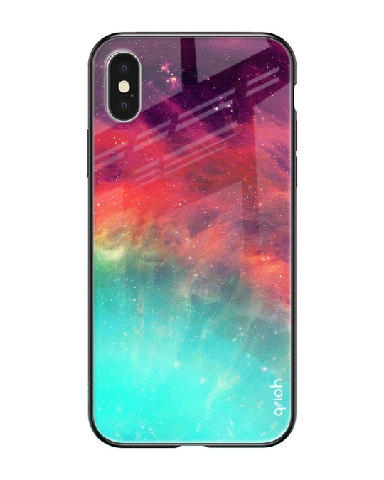 Shop Aura Printed Premium Glass Cover for iPhone X(Shock Proof, Lightweight)-Front