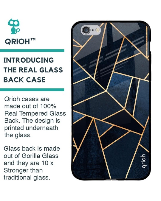Shop Abstract Tiles Glass Case For Iphone 6 Plus-Back