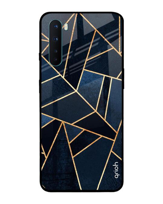 Shop Abstract Tiles Glass Case For Oneplus Nord-Front