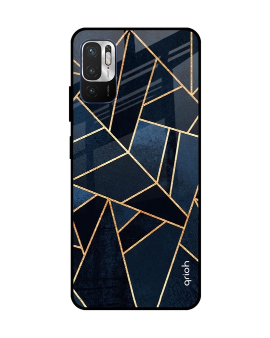 Shop Abstract Tiles Glass Case For Redmi Note 10t 5g-Front