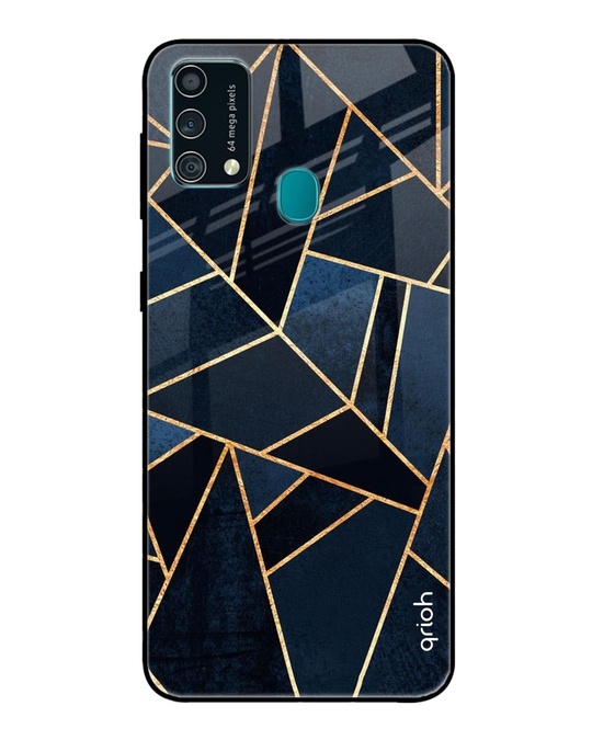 Shop Abstract Tiles Glass Case For Samsung Galaxy F41-Front