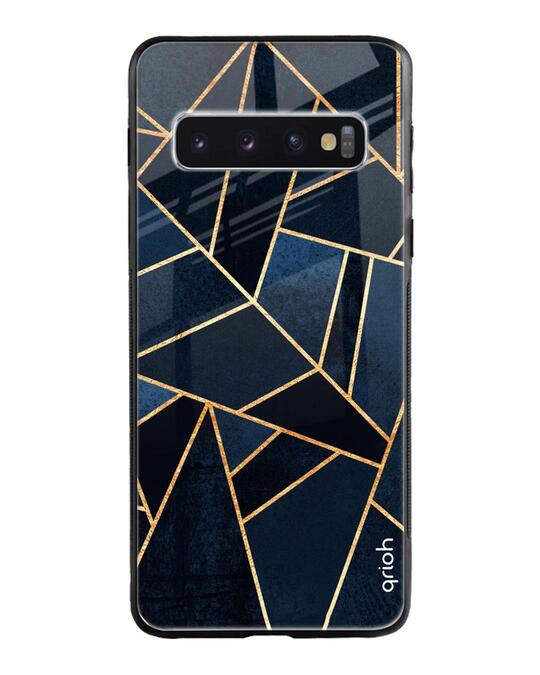 Shop Abstract Tiles Glass Case For Samsung Galaxy S10