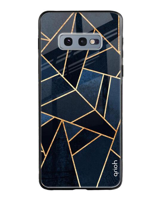 Shop Abstract Tiles Glass Case For Samsung Galaxy S10e