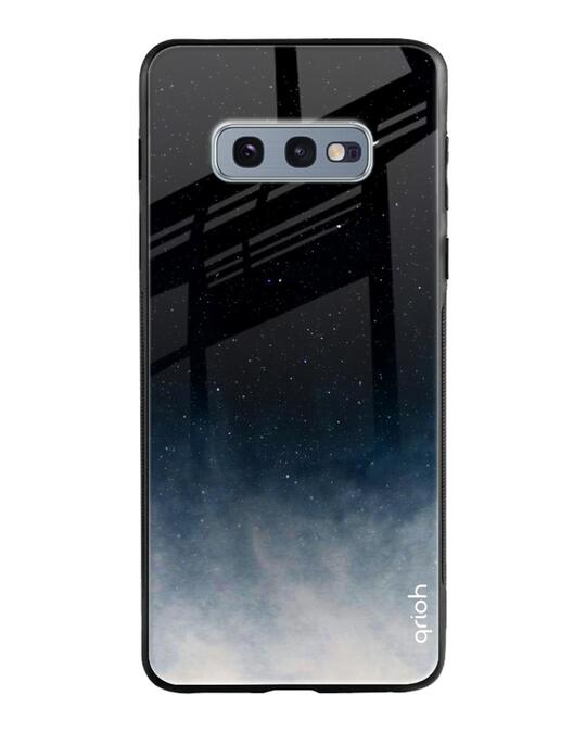 Shop Black Aura Glass Case For Samsung Galaxy S10e-Front