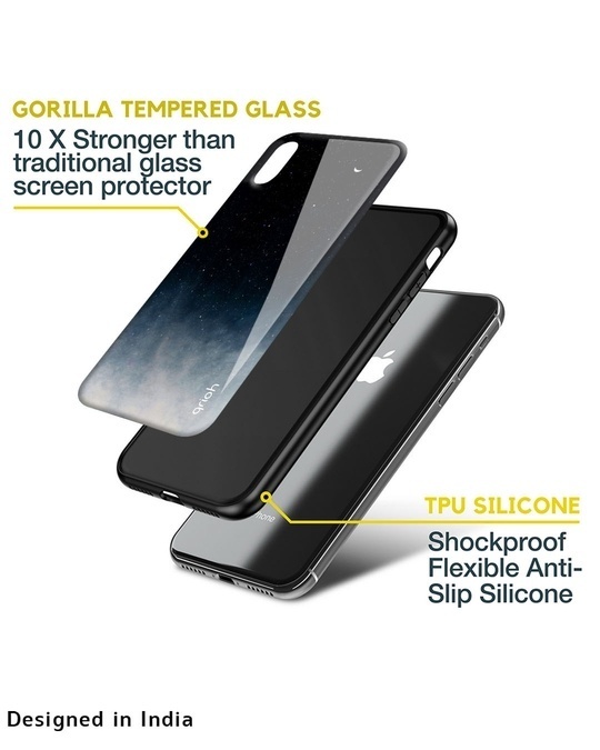 Shop Black Aura Printed Premium Glass Cover For (Apple Iphone 7 Plus)-Full