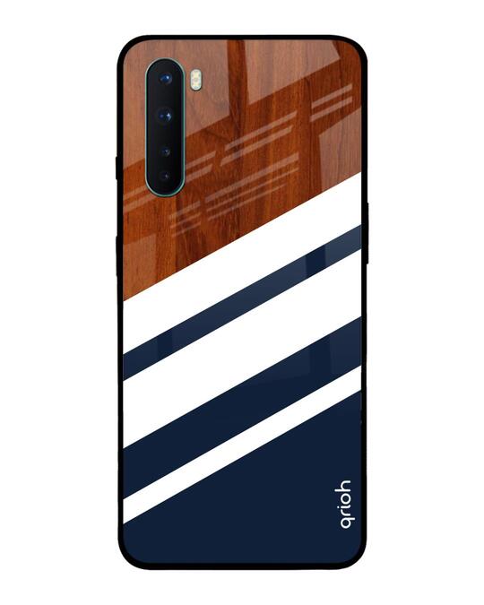 Shop Bold Stripes Glass Case For Oneplus Nord