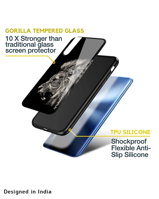 Shop Brave Lion Glass Case For Realme C11-Design