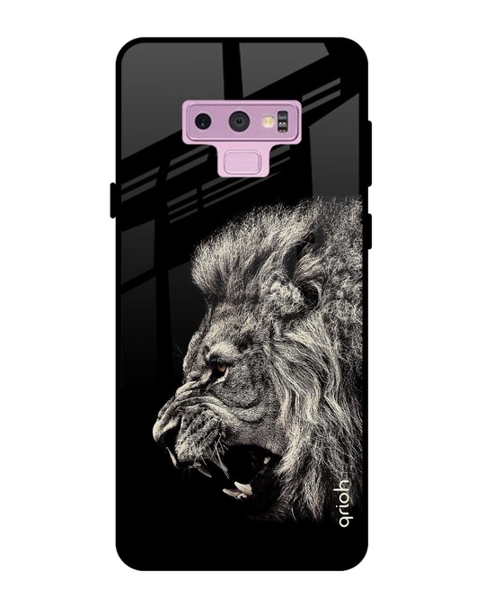 Shop Brave Lion Glass Case For Samsung Galaxy Note 9-Front